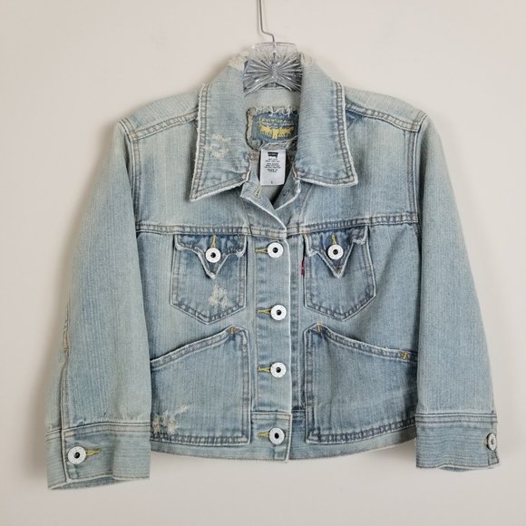 Coats | Levis Cropped Denim Jacket 